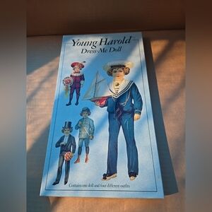 Young Harold Dress-Me Doll - Blue and White